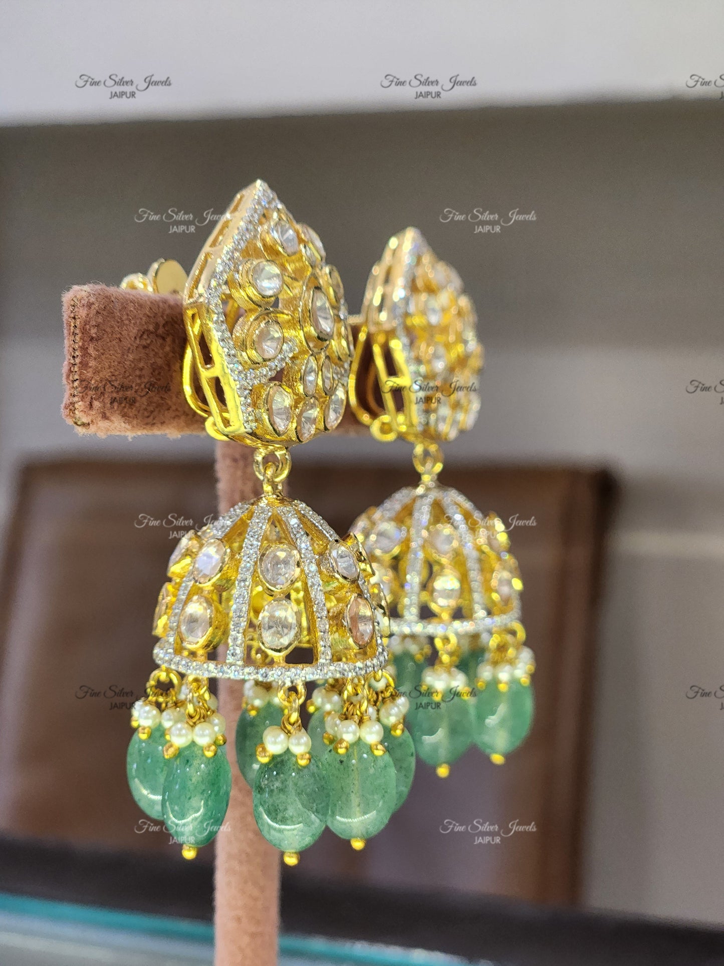925 Silver Samaira Jhumka Earrings