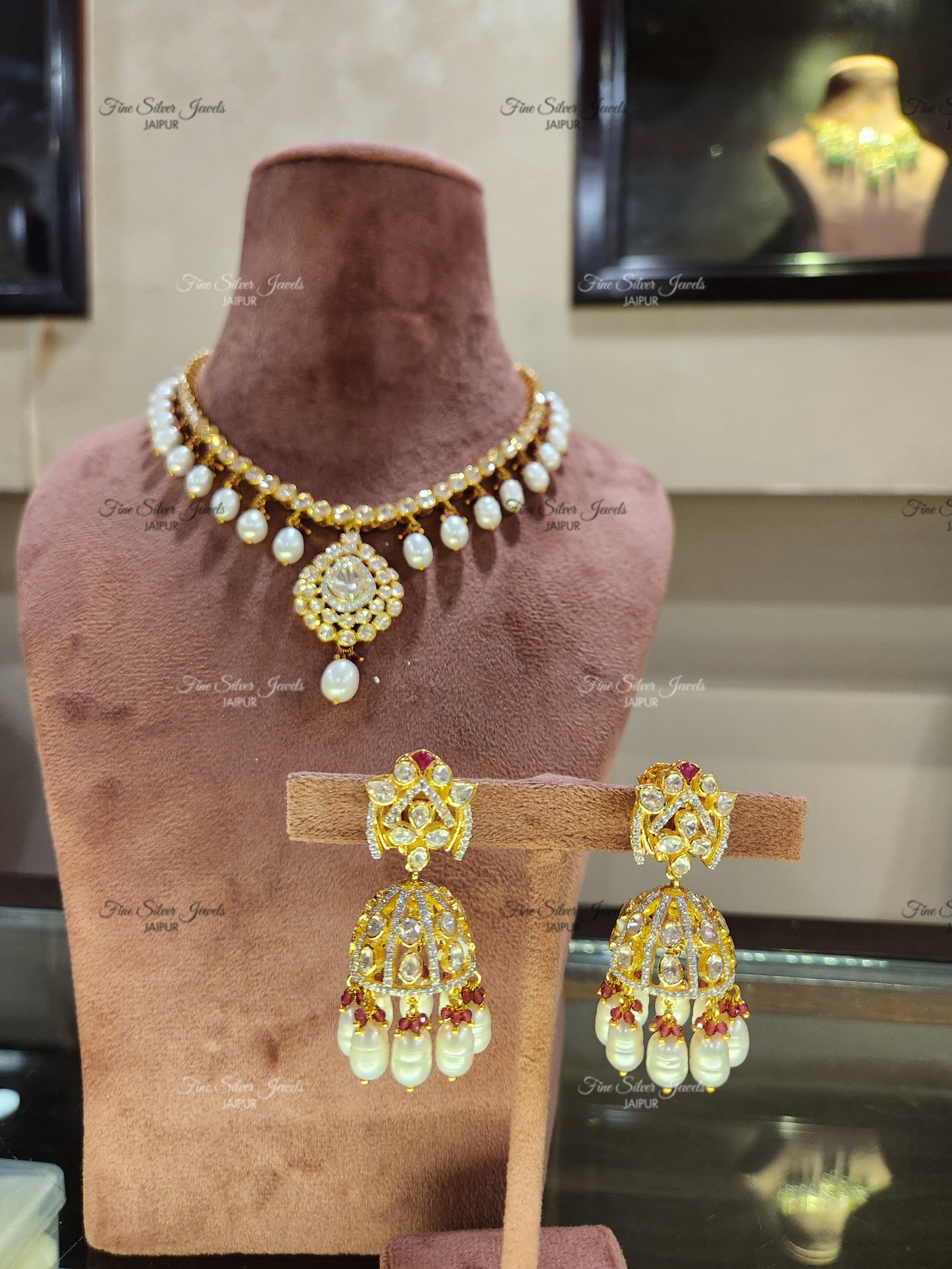 925 Silver Veer bridesmaid Earrings