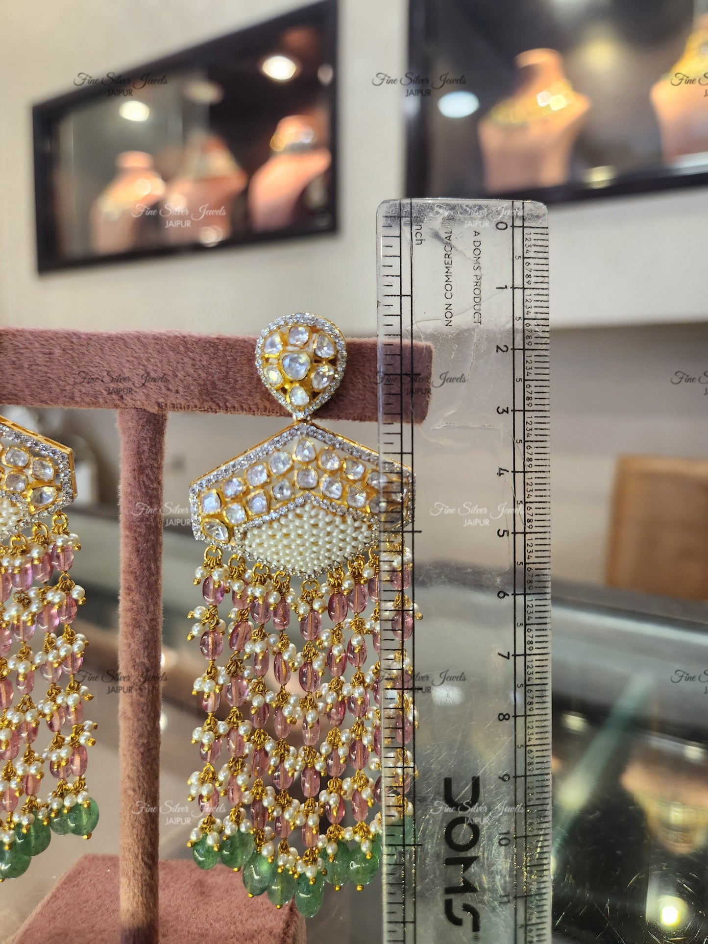 925 Silver Samta polki Earrings