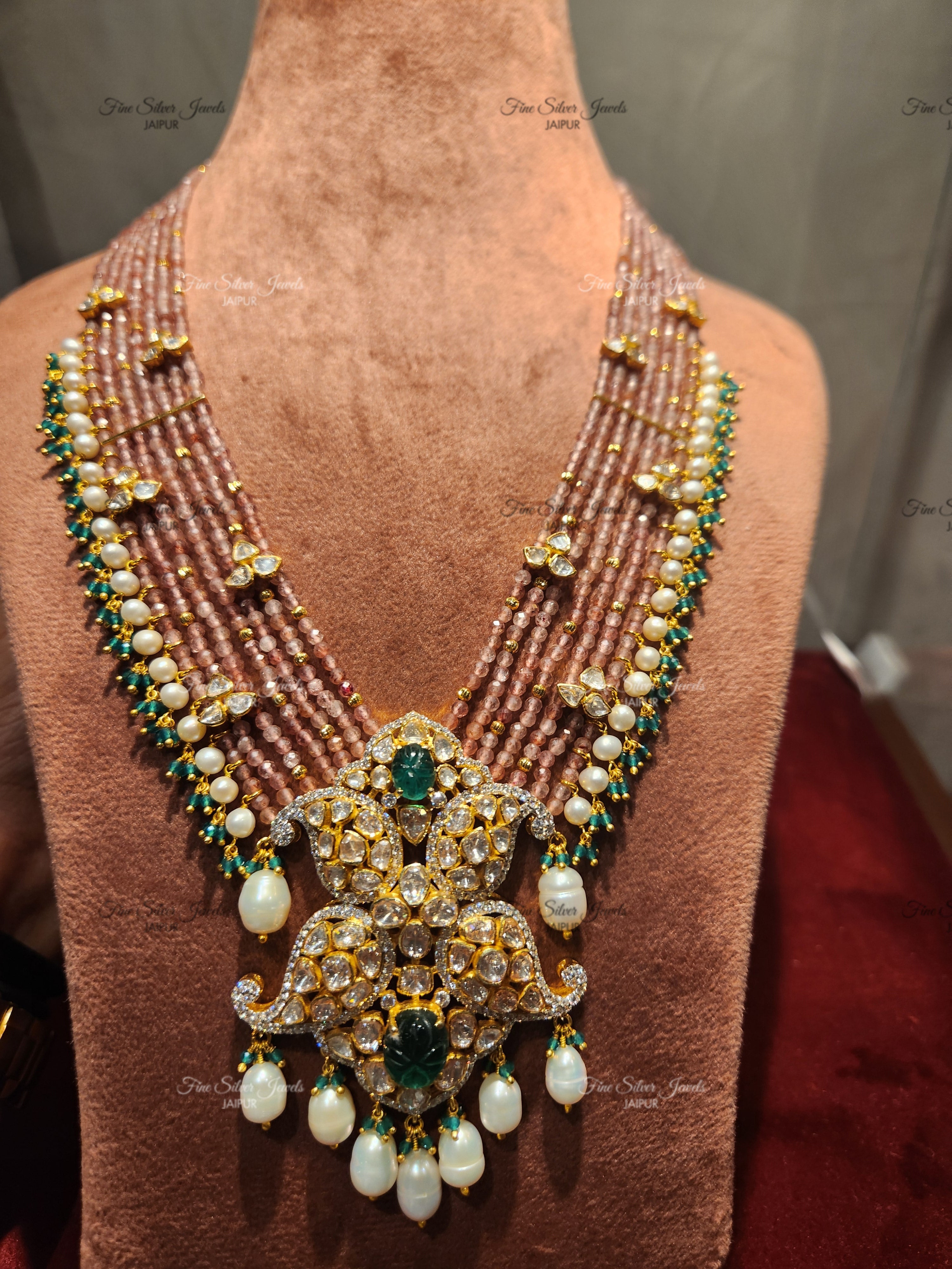 Pure Silver Ratan Necklace