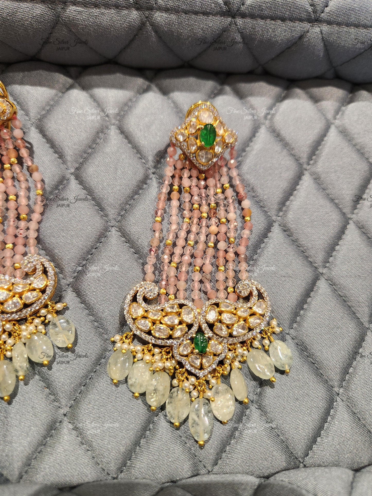 925 Silver Ratna Necklace Set