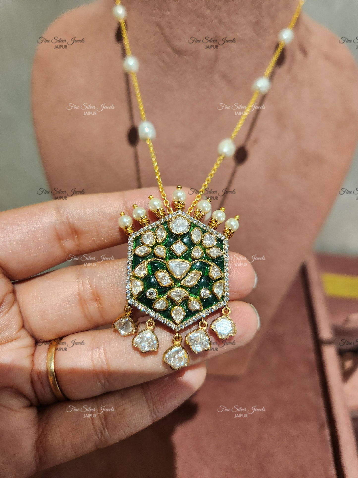 925 Silver Surya Pendant Necklace