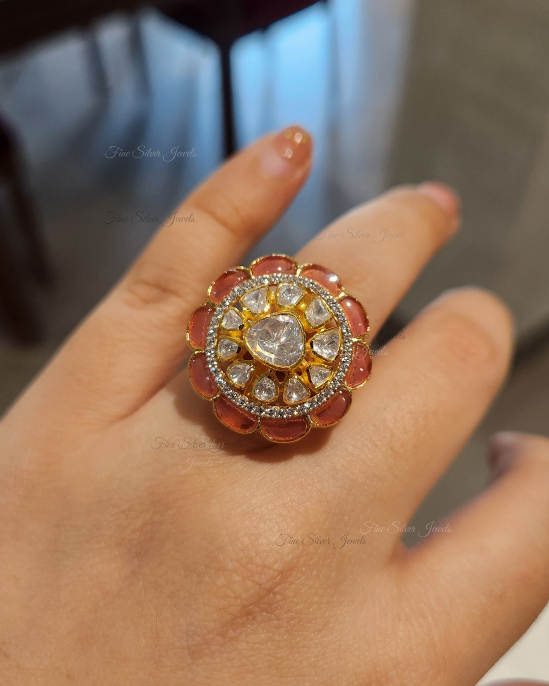 925 Silver Pakhi Ring