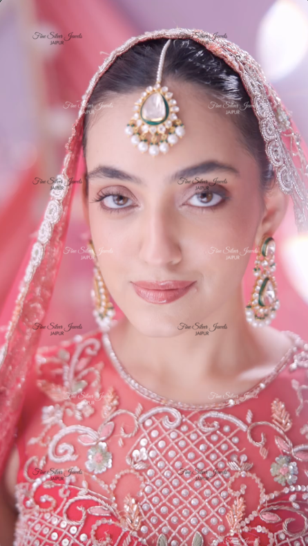 925 silver trillion polki ring