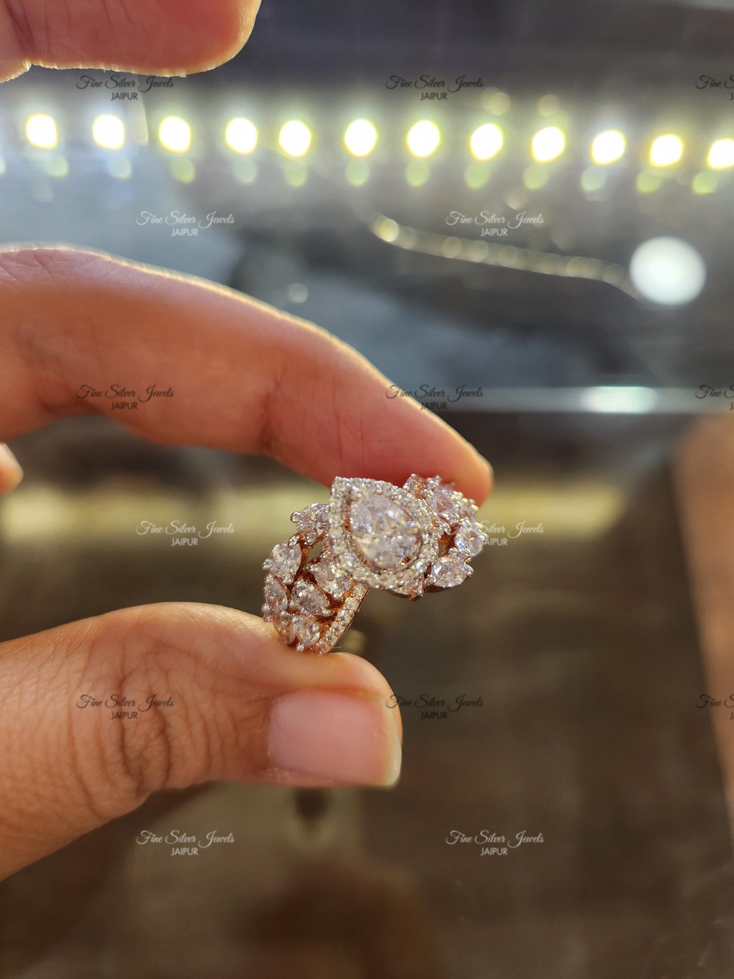 PEAR PERFECT SOLITAIRE RING finesilverjewels