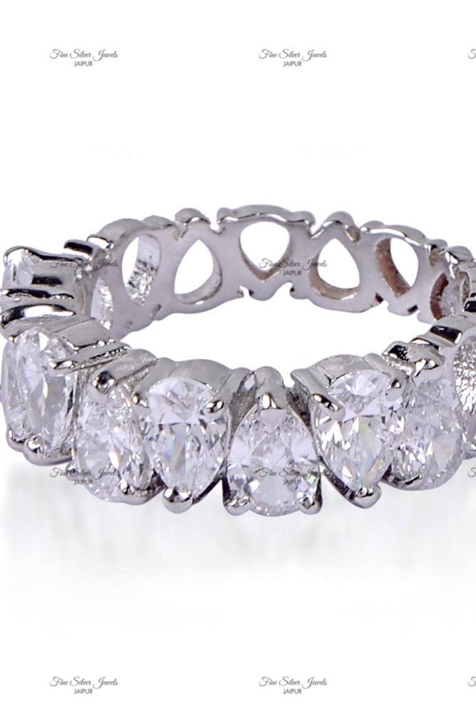 PEAR PERFECT BAND RING finesilverjewels