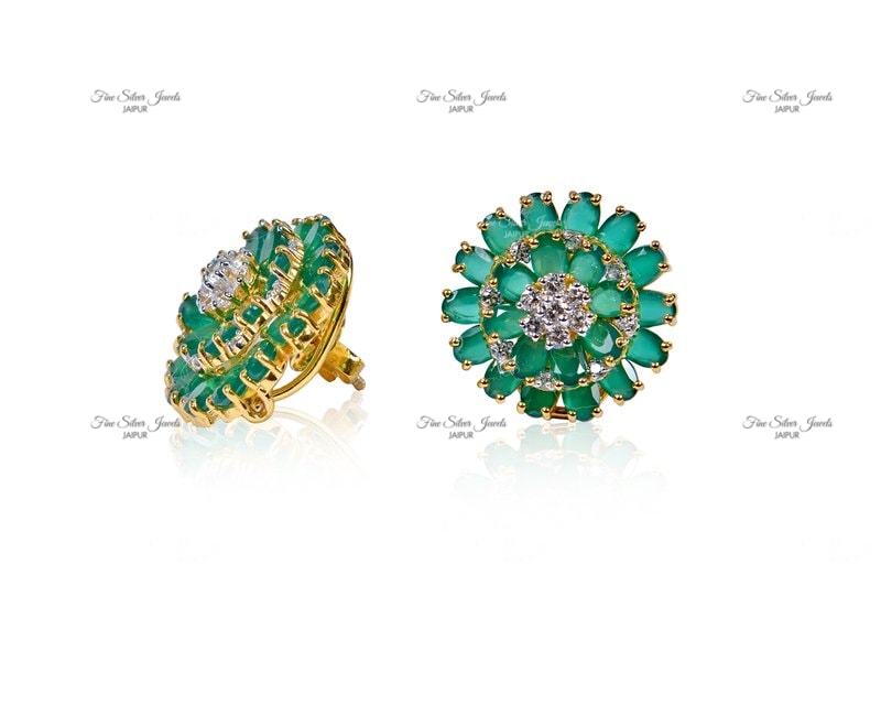 GREEN ONYX EARRINGS finesilverjewels