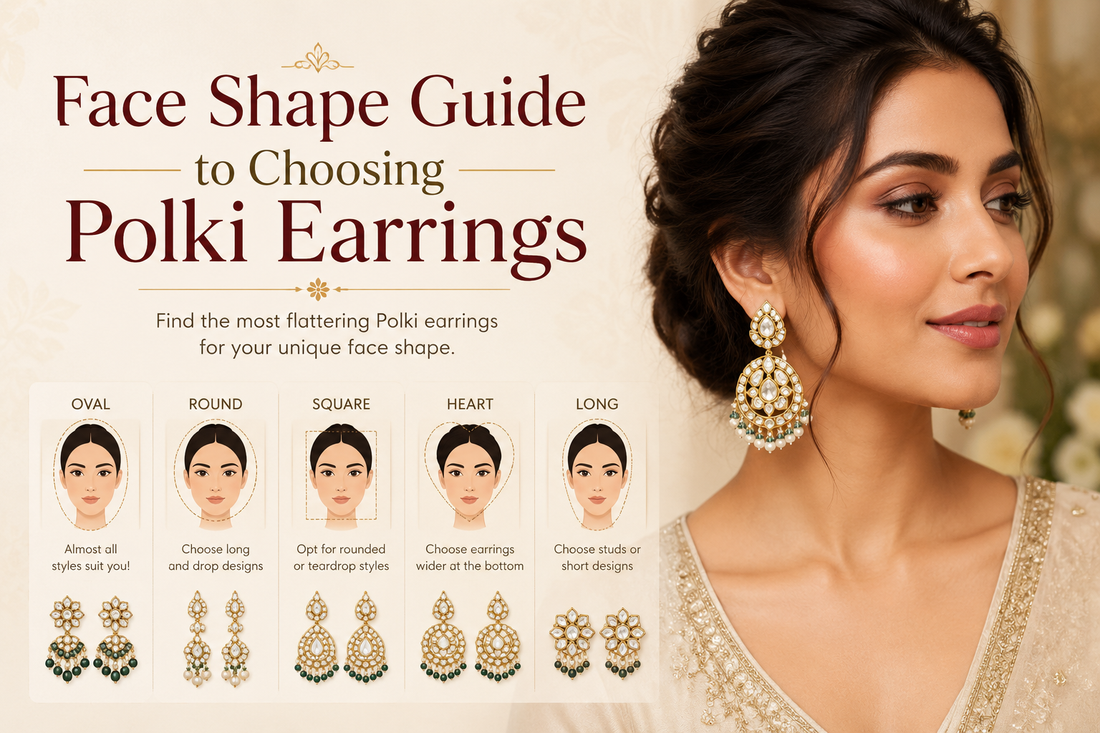 Face Shape Guide to Choosing Polki Earrings