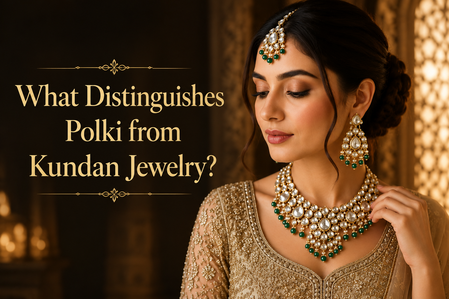 What Distinguishes Polki from Kundan Jewelry?