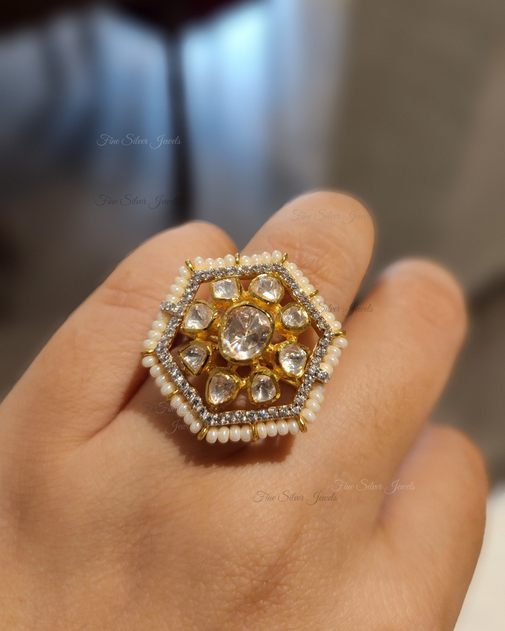 925 Silver Darsha Ring