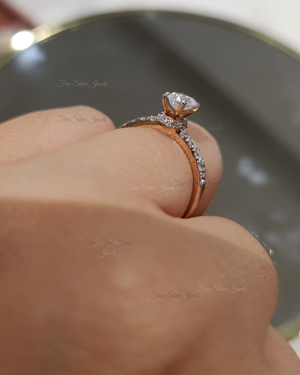 925 Silver Emma Emerald Cut Ring