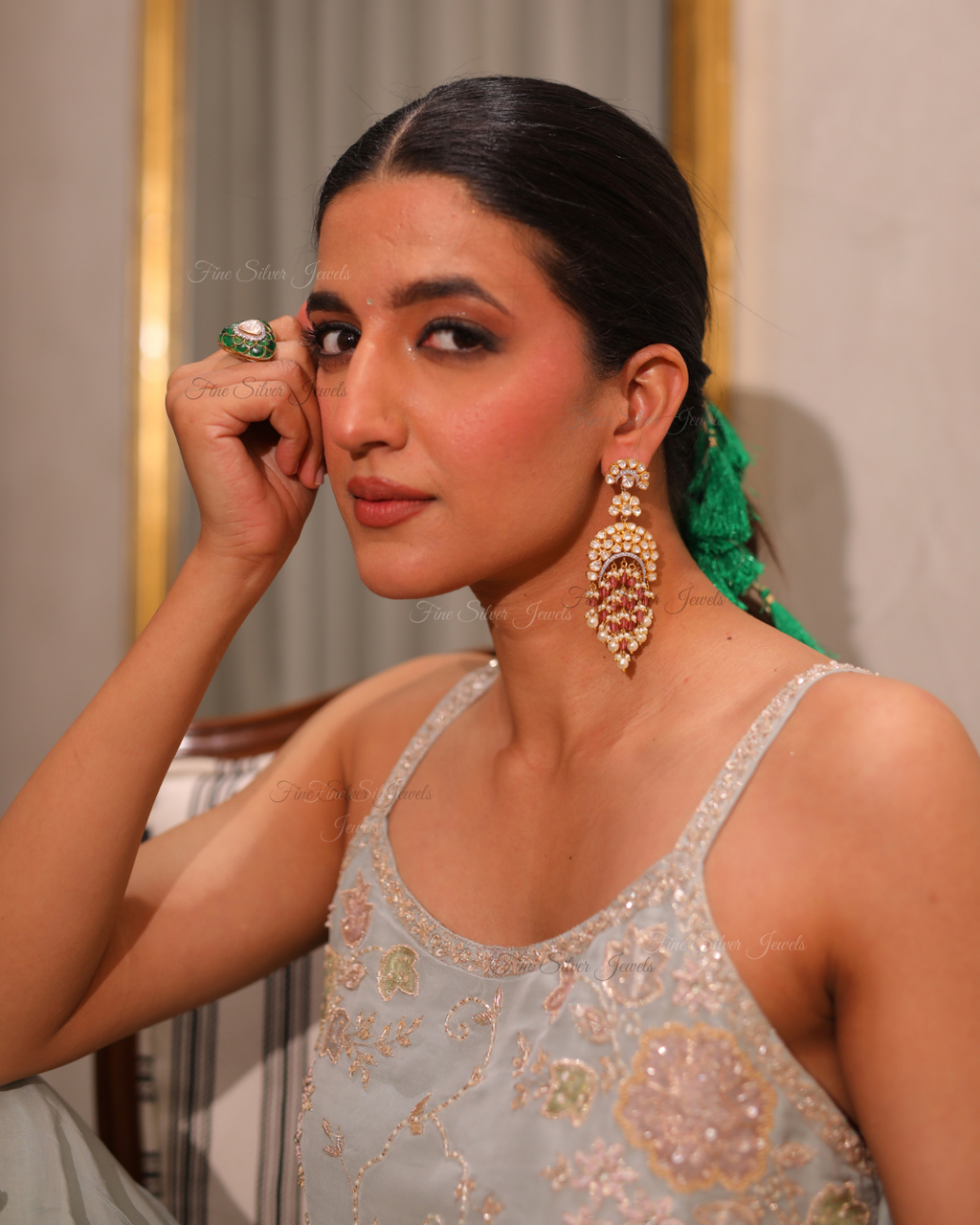 925 Silver Firdos Earring