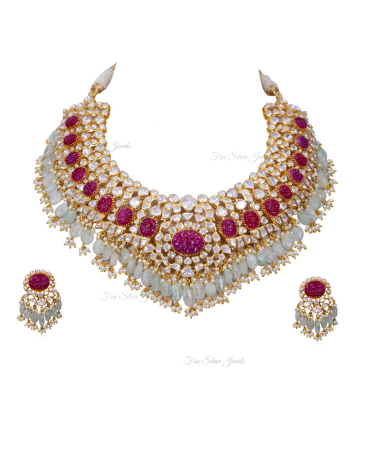 925 Silver Darshi Necklace Set