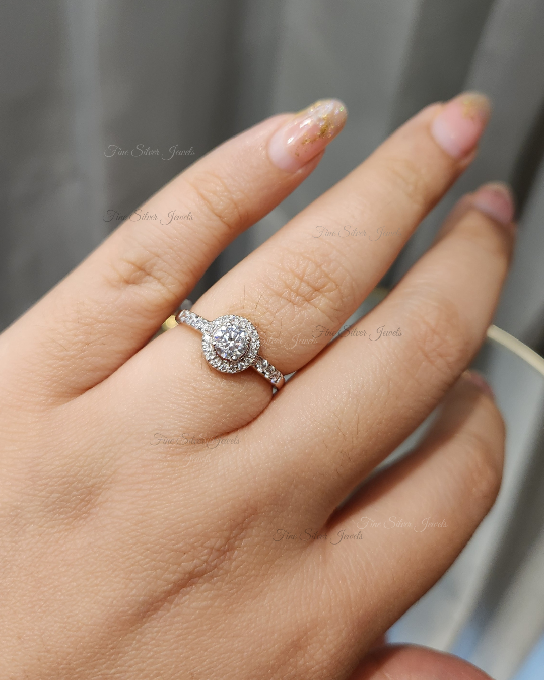 925 Silver Lily Solitaire Ring