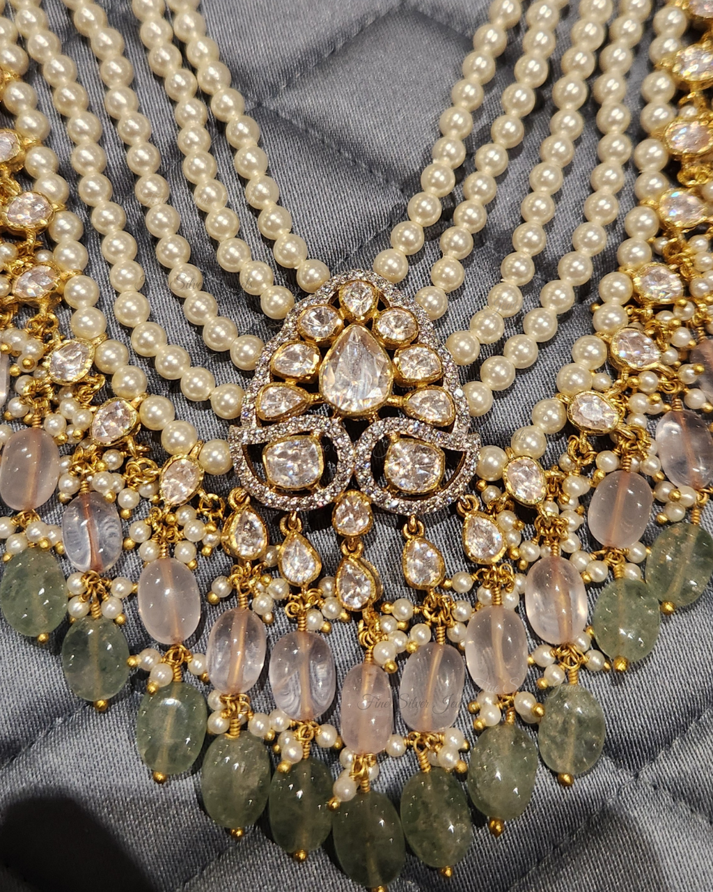 Pearl Pink Mens Necklace