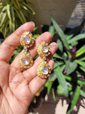 925 Silver Kanchak Polki Earring