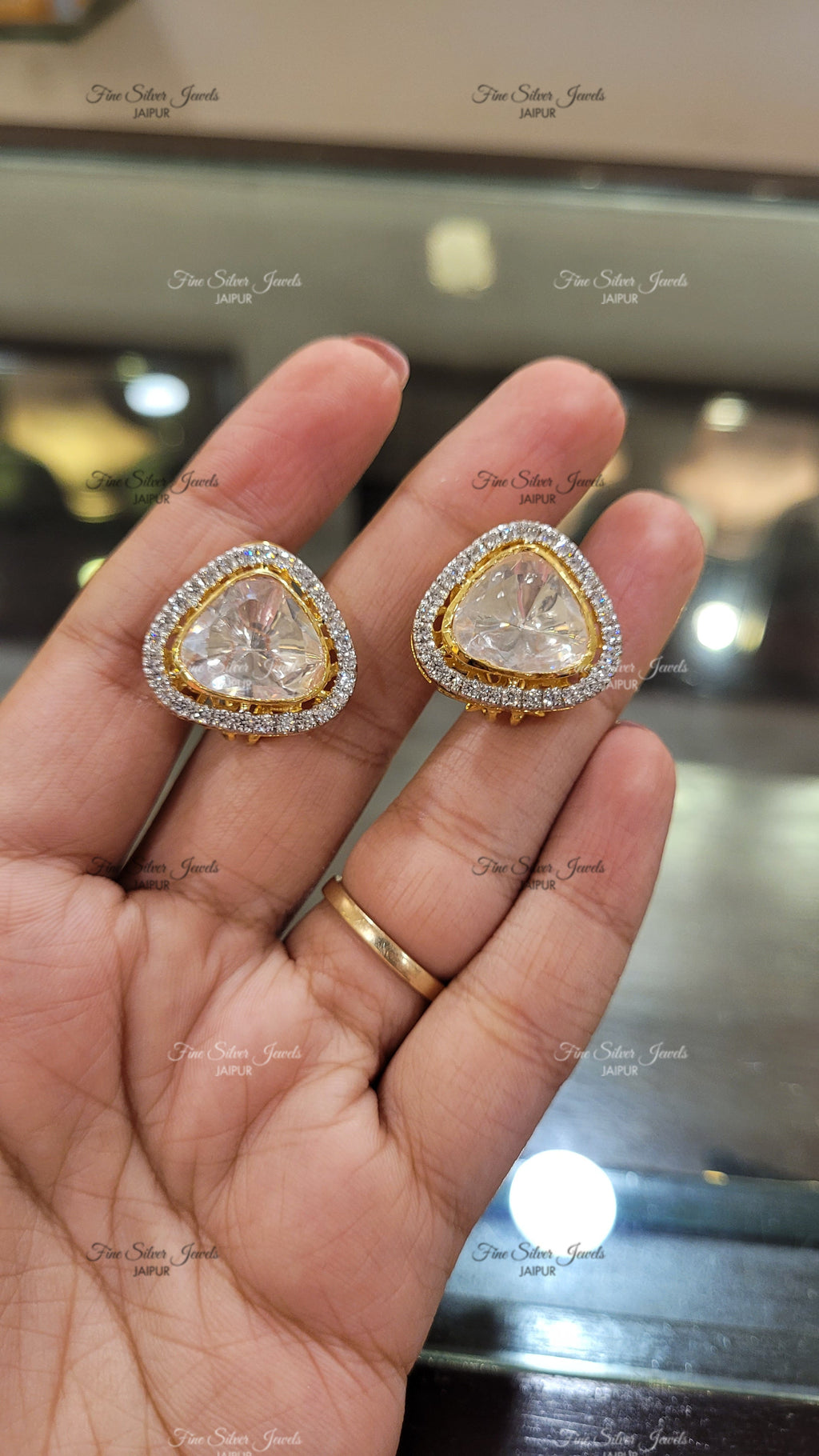 925 Silver Trillion Love Pendant Set