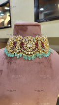 PADMAKSHYA POLKI CHOKER NECKLACE finesilverjewels