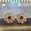 92.5 Silver Shreya polki Earrings finesilverjewels