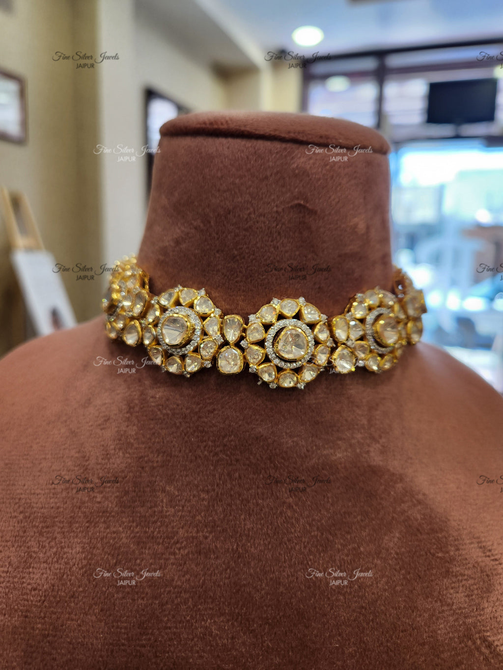 92.5 silver sia polki set finesilverjewels