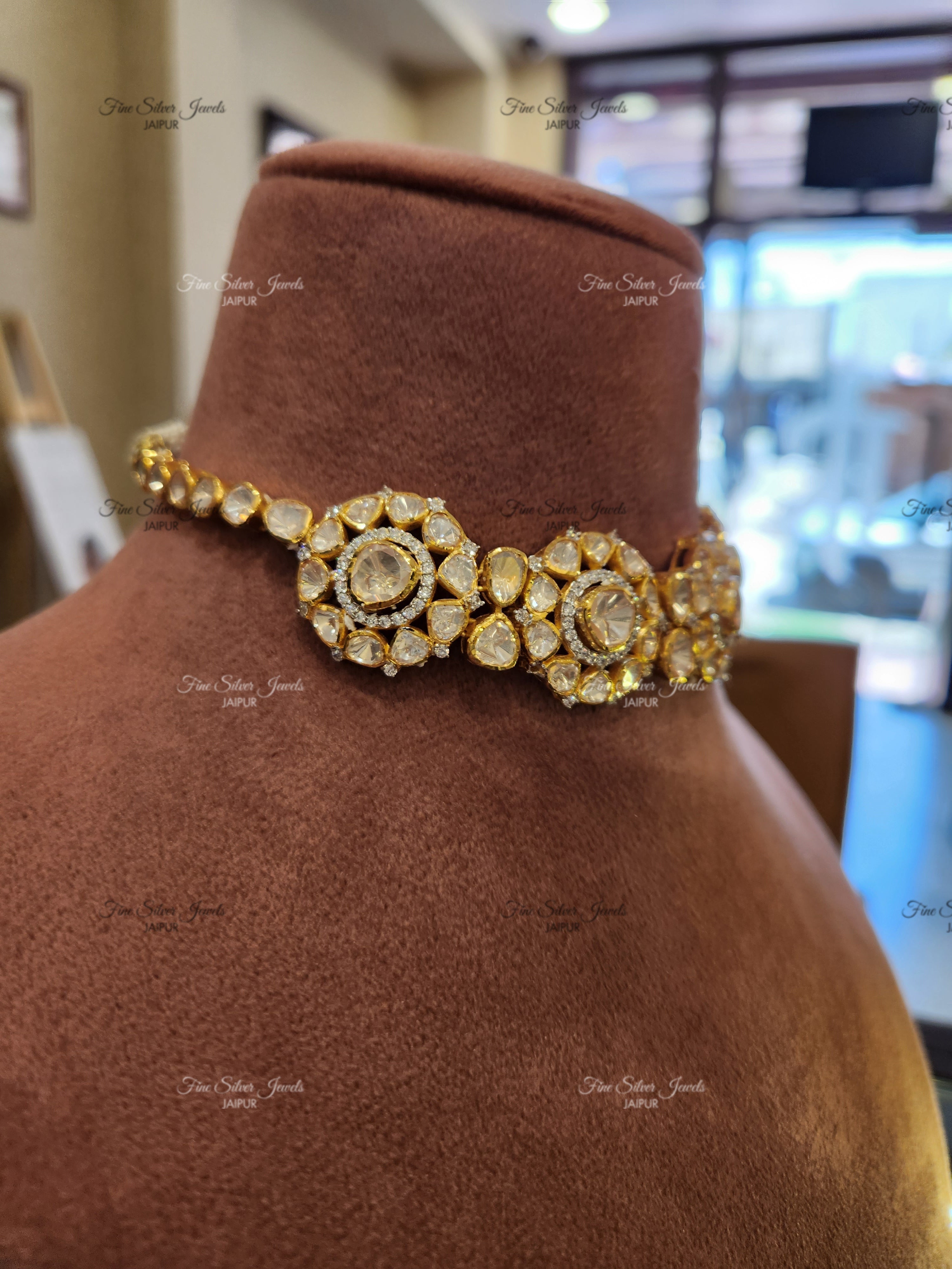 92.5 silver sia polki set finesilverjewels