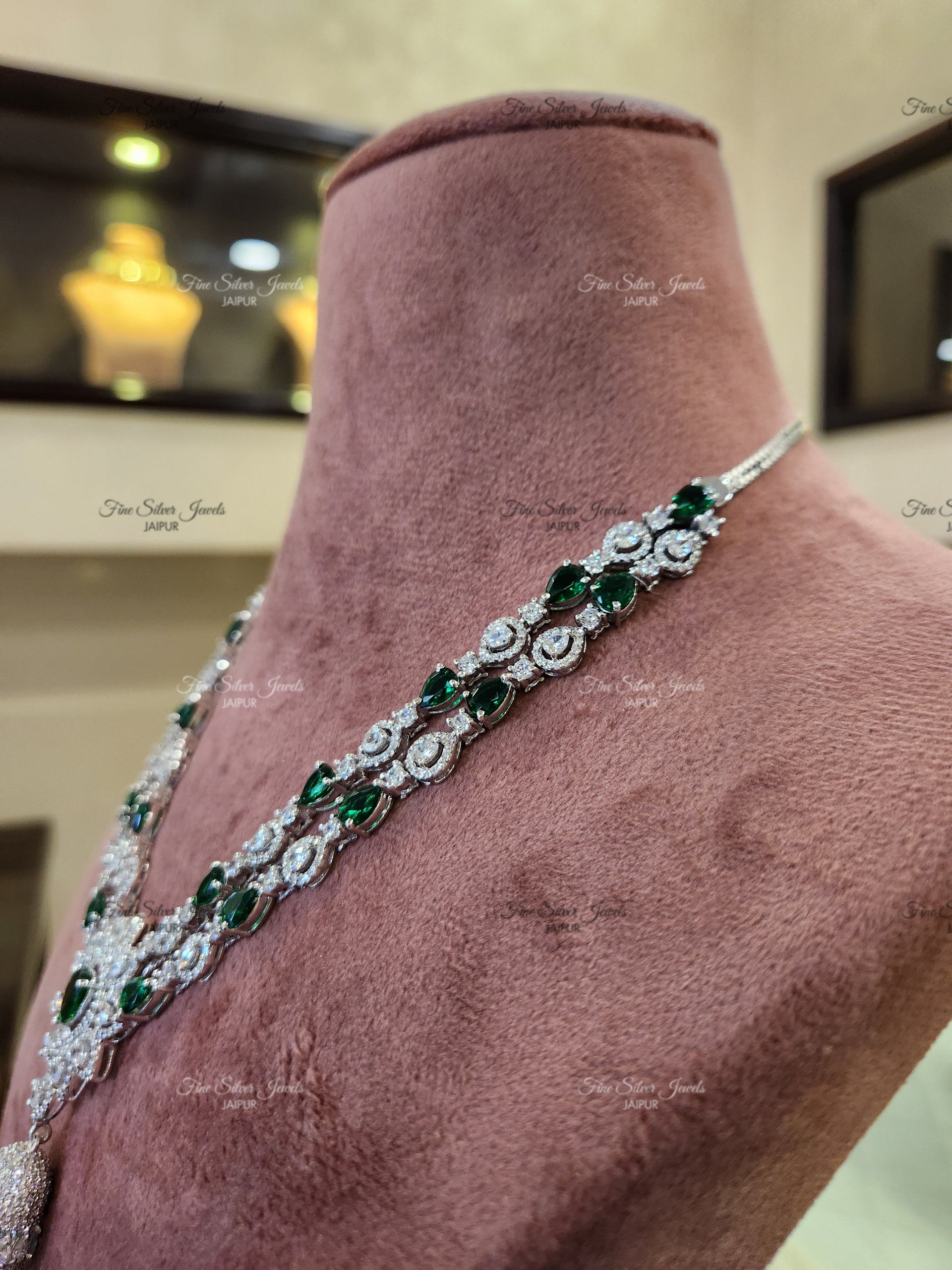 GREEN PARADISE NECKLACE finesilverjewels