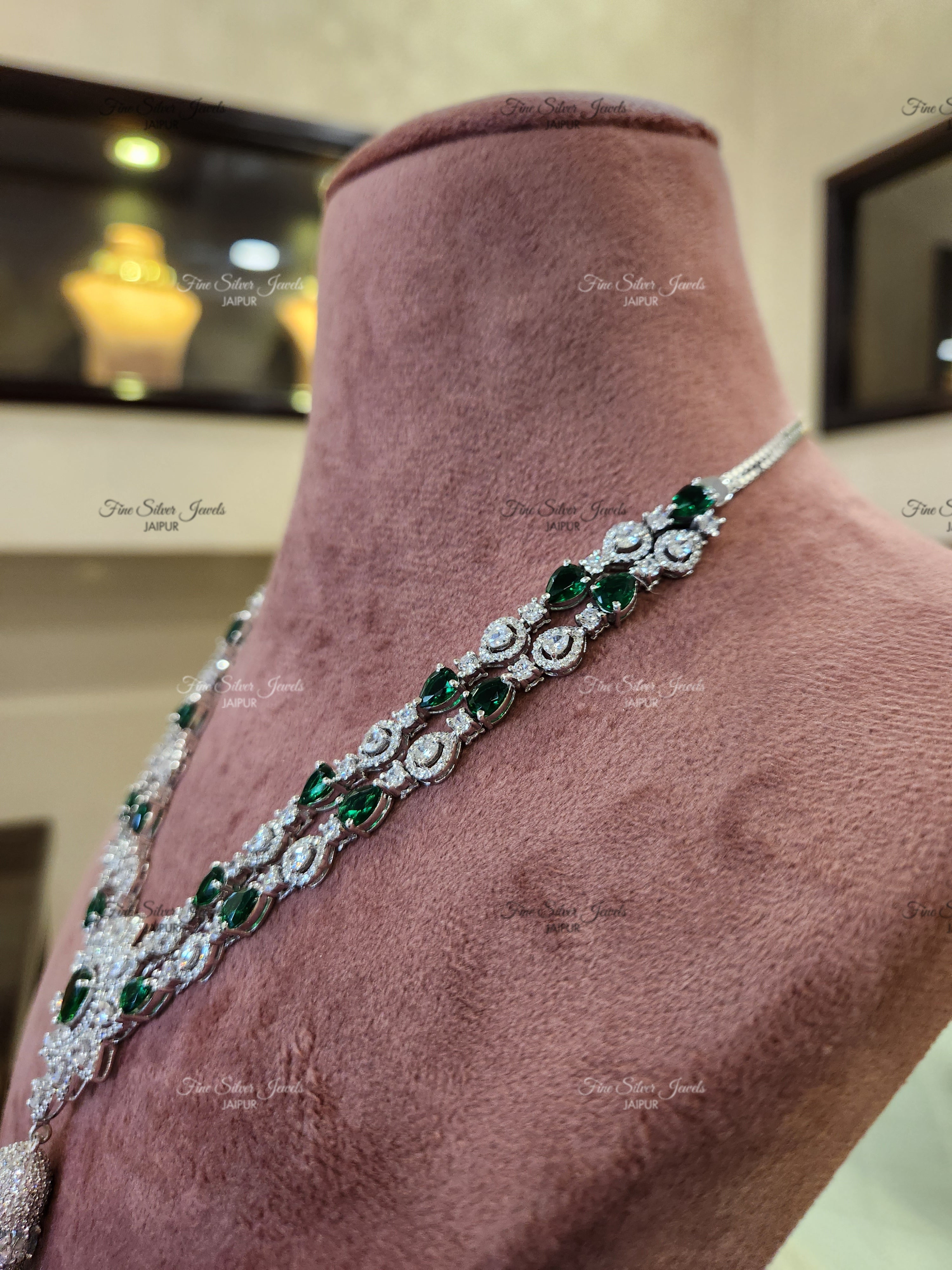 GREEN PARADISE NECKLACE finesilverjewels