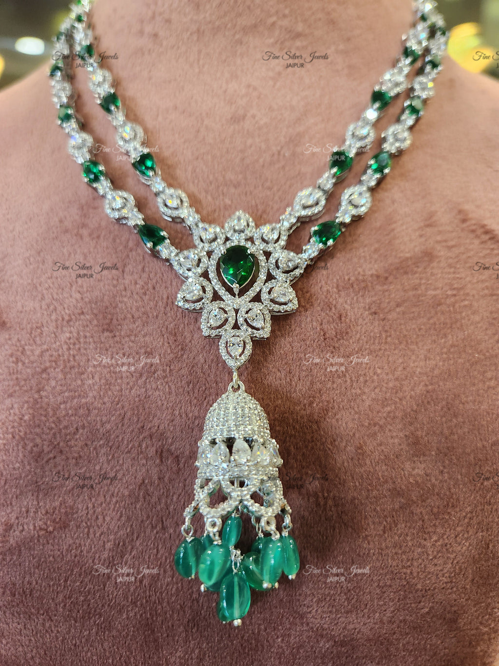GREEN PARADISE NECKLACE finesilverjewels