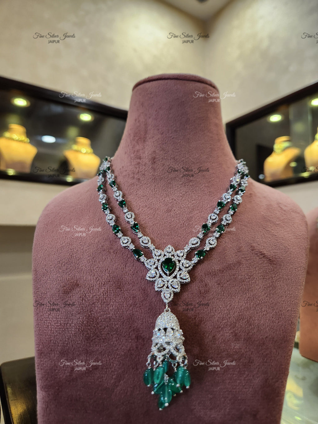 GREEN PARADISE NECKLACE finesilverjewels