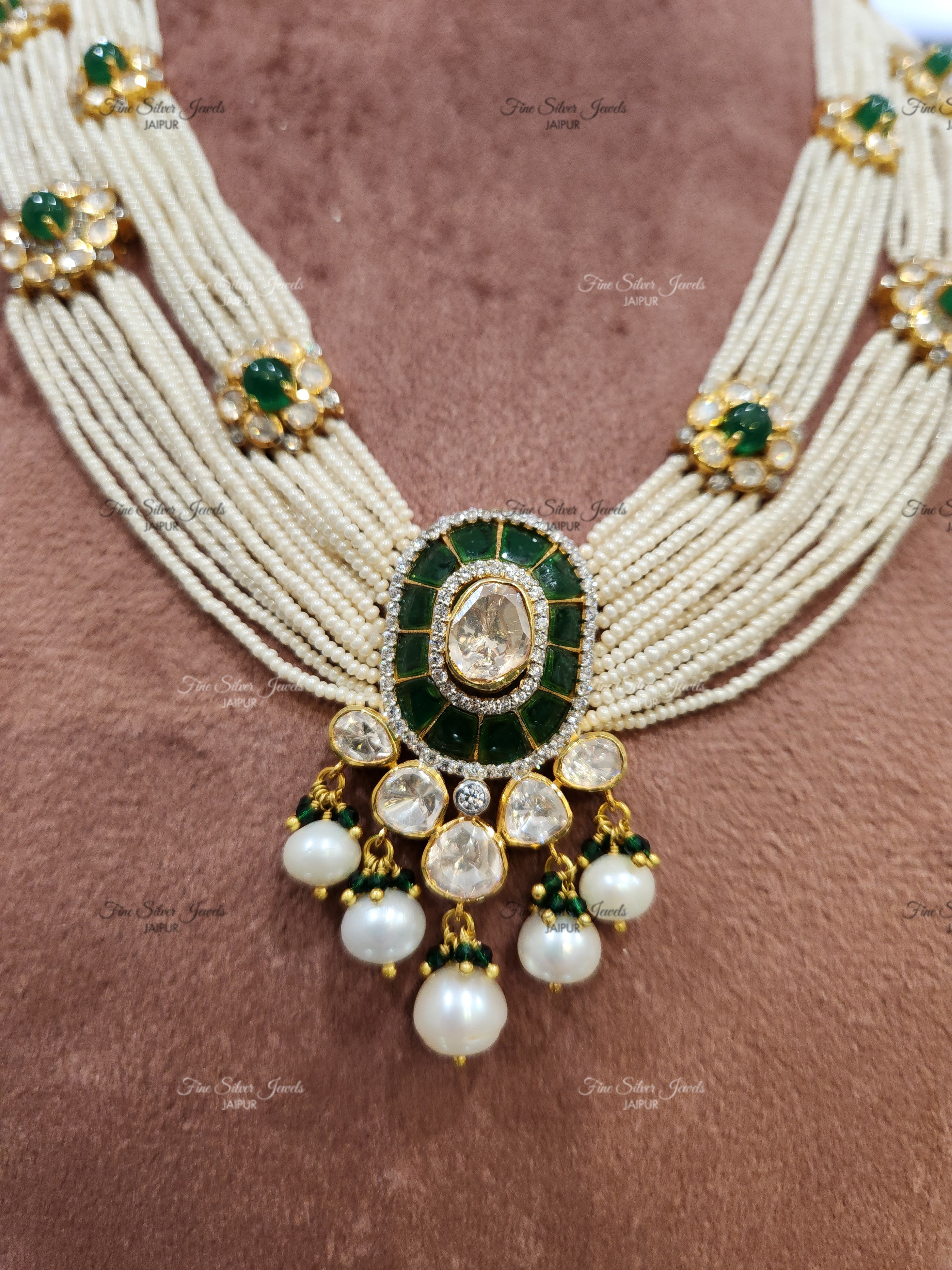 925 Silver Riwaaj pearl necklace finesilverjewels