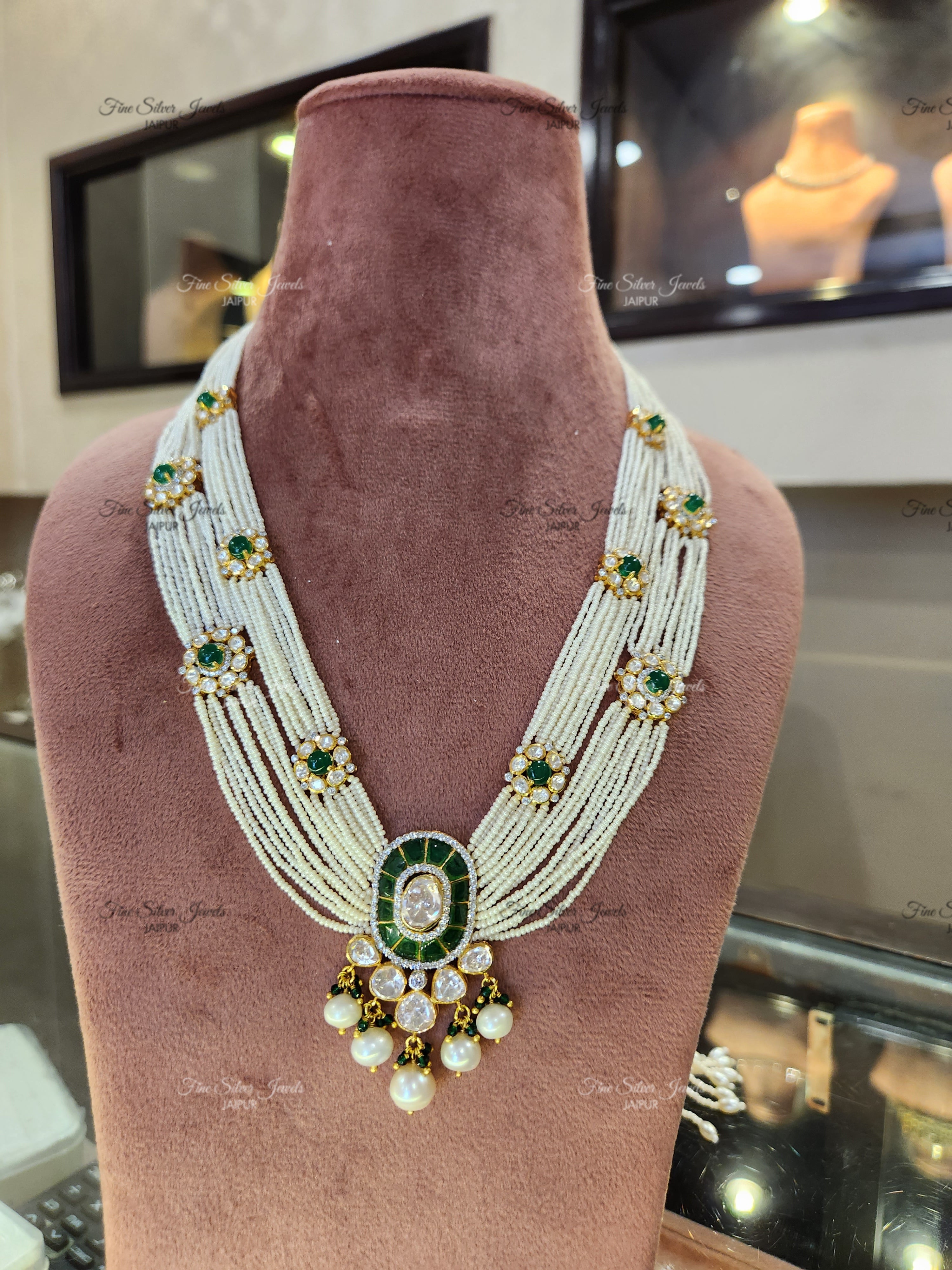 925 Silver Riwaaj pearl necklace finesilverjewels