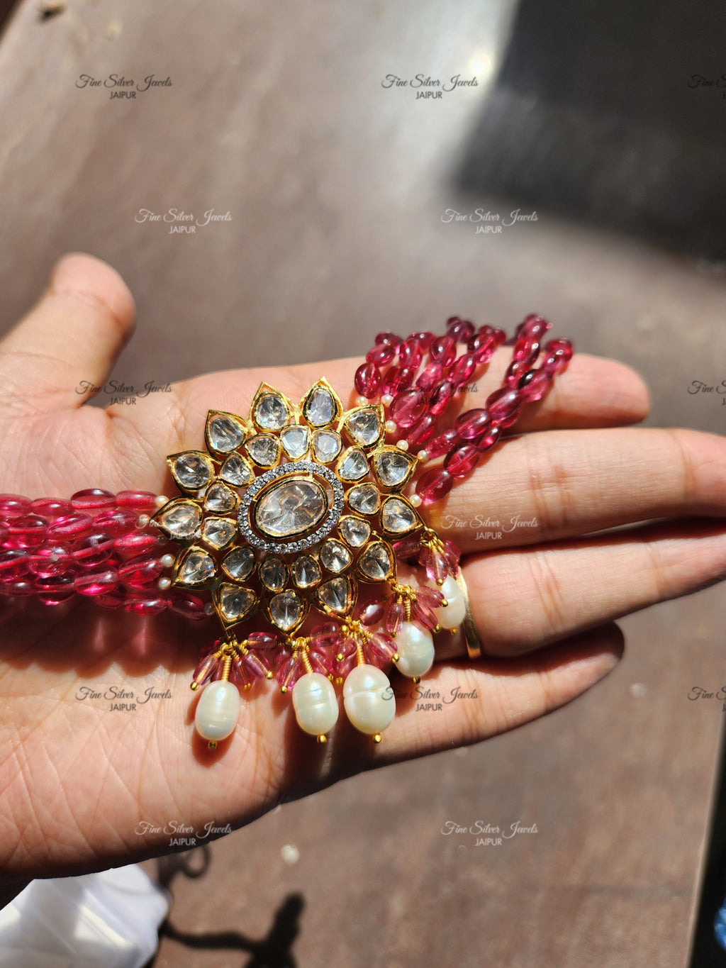 RAVISHING RUBY CHOKER finesilverjewels