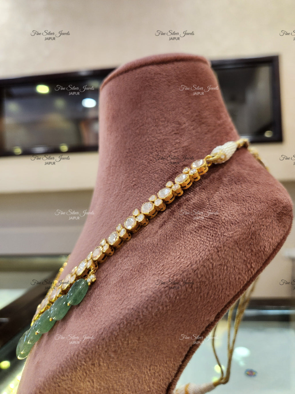 92.5 silver ANTARA POLKI NECKLACE finesilverjewels