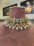 92.5 Silver Shloka Necklace set finesilverjewels
