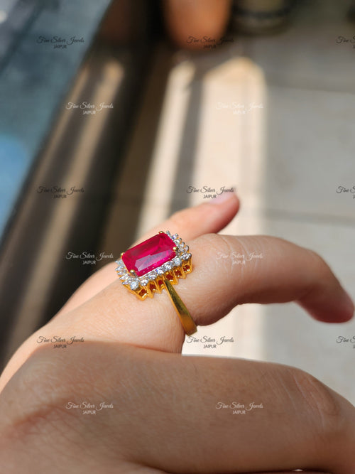 92.5 Silver Ruby Ring finesilverjewels
