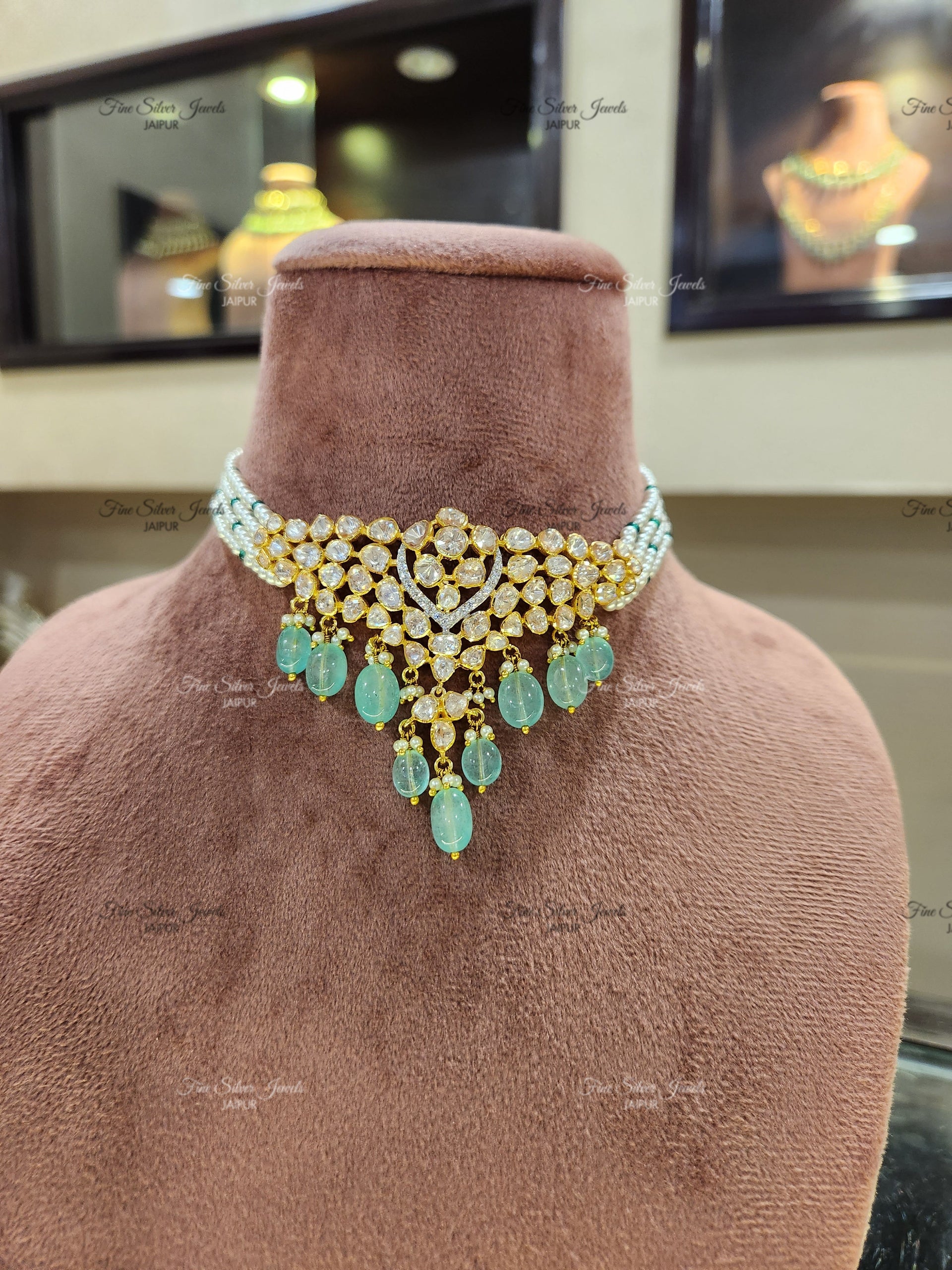 925 silver Maya Necklace set