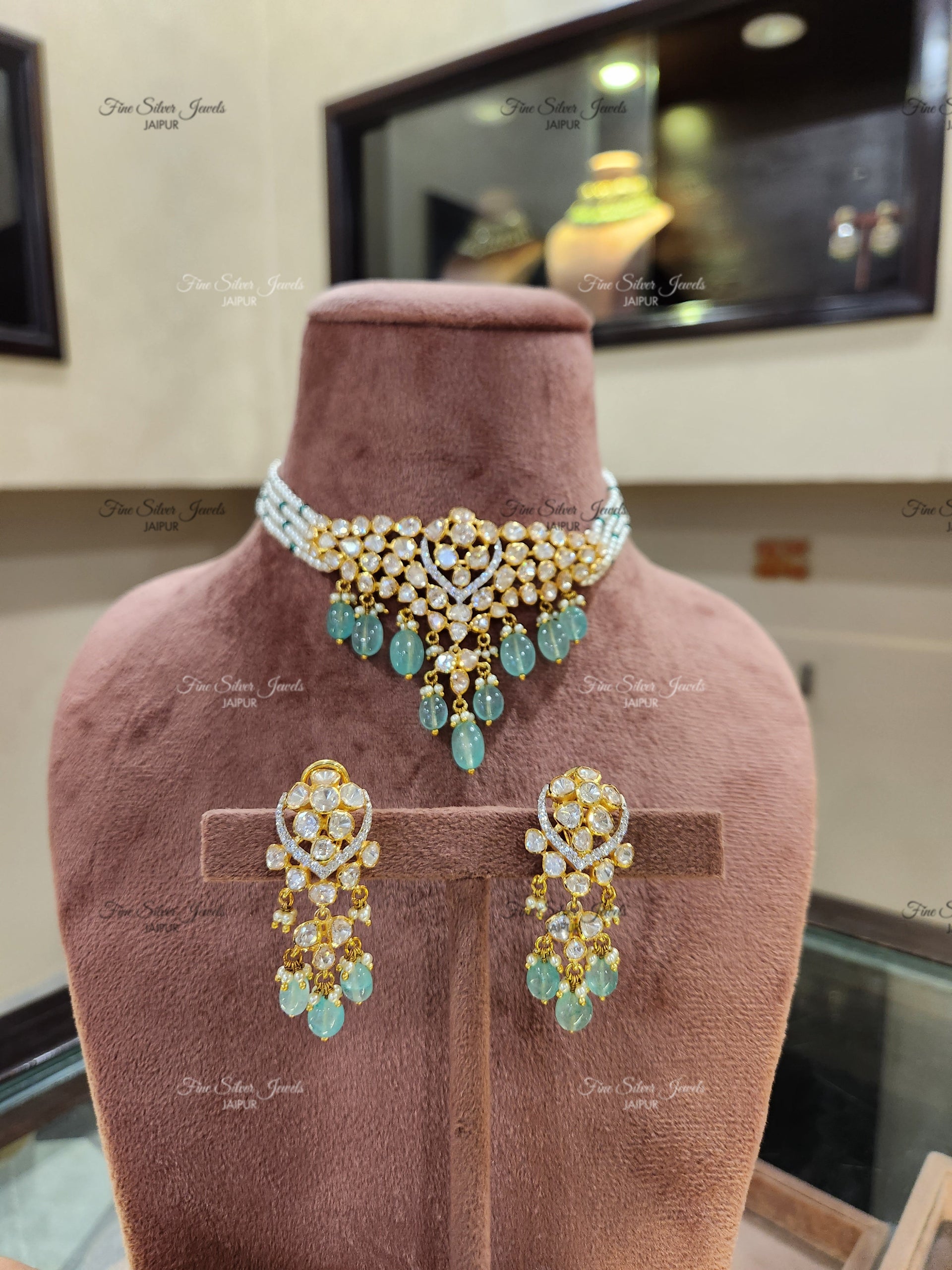 925 silver Maya Necklace set