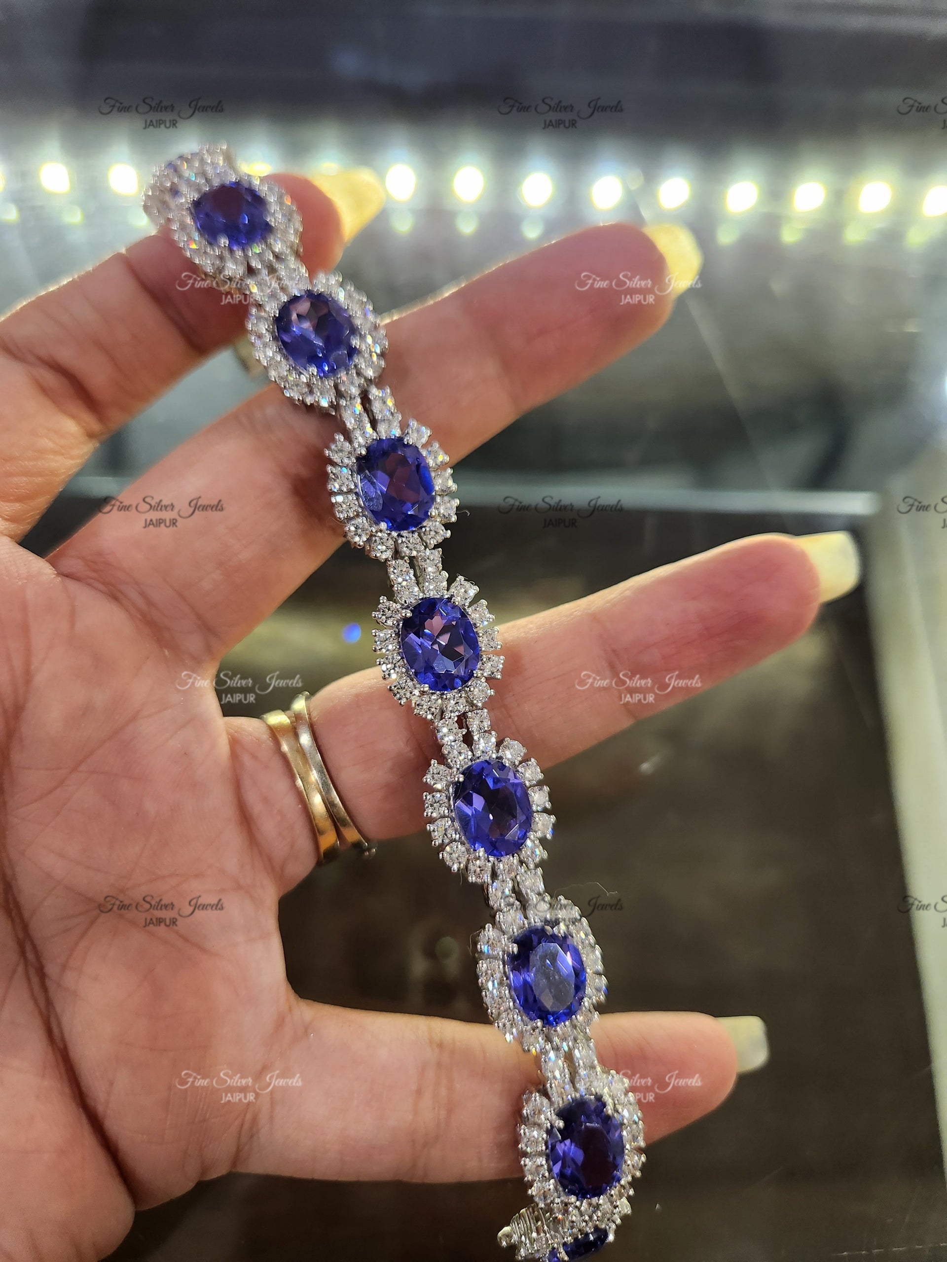 925 Silver Diana Tanzanite Bracelet