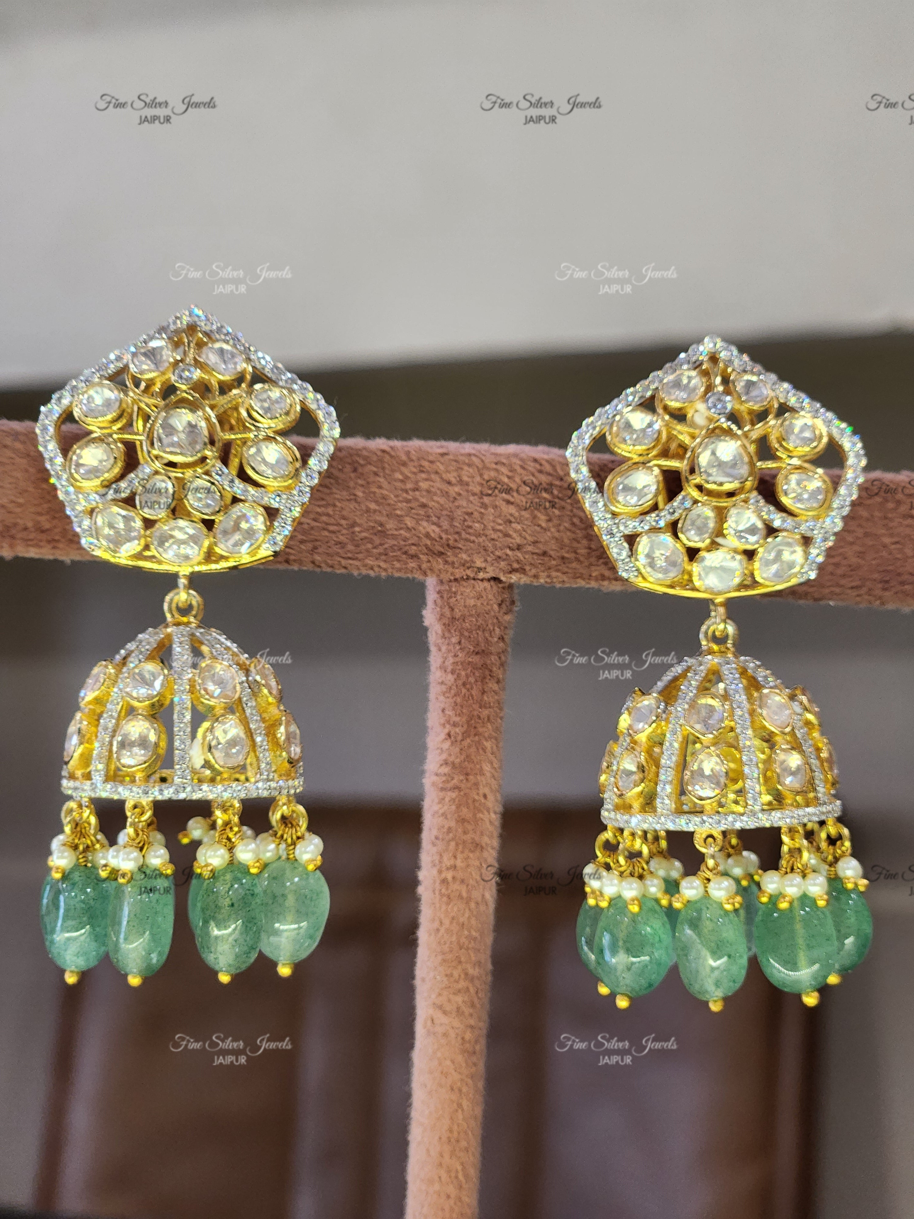 925 Silver Samaira Jhumka Earrings