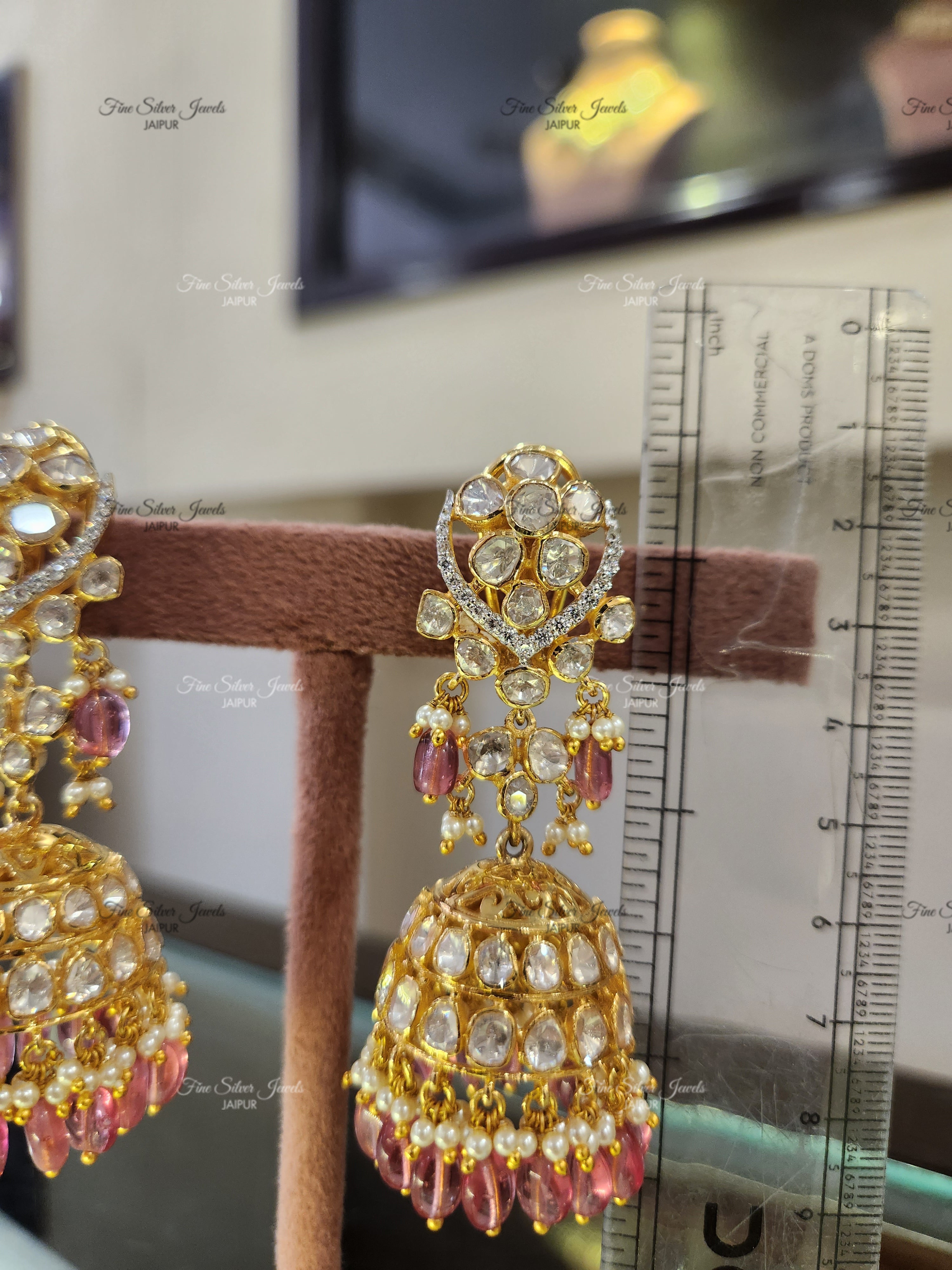 925 Silver shayna Jhumka Earrings