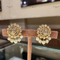925 Silver Mahima Polki Earrings