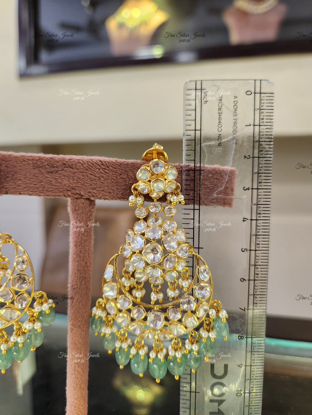 925 Silver Siya Chandbali Earrings