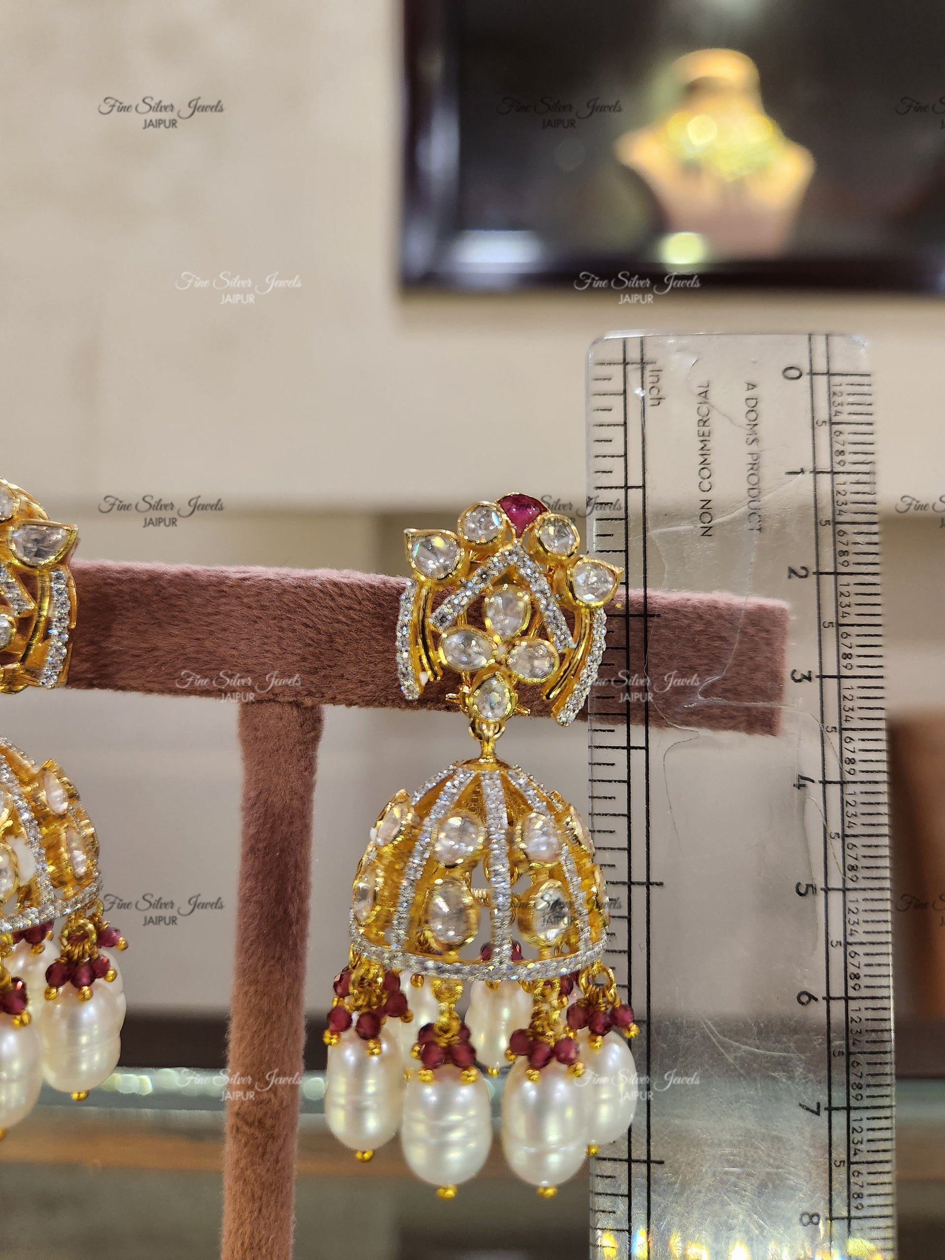 925 Silver Veer bridesmaid Earrings