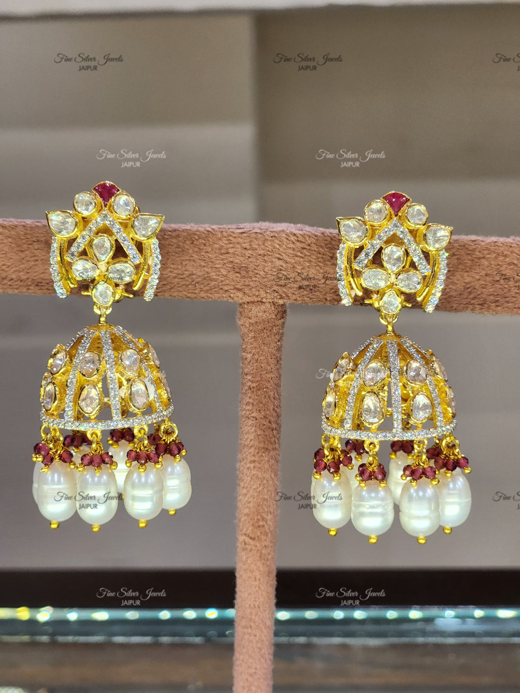 925 Silver Veer bridesmaid Earrings