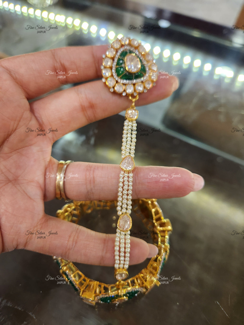 925 Silver Bridal Pair Hathphool