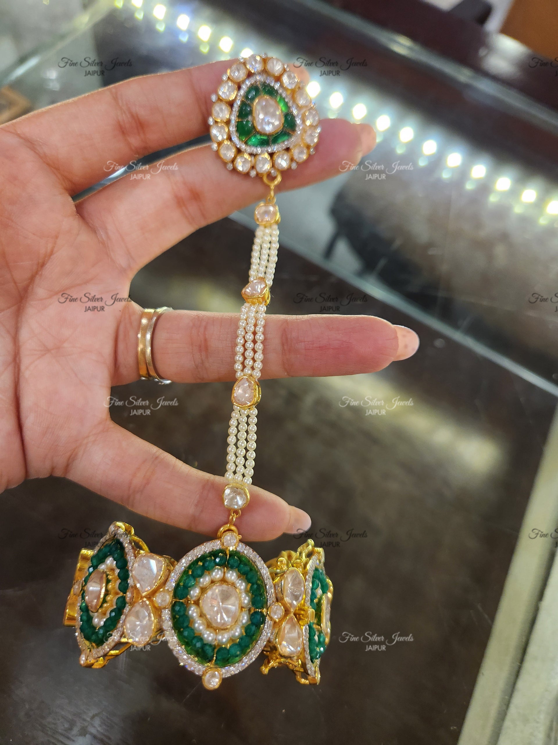 925 Silver Bridal Pair Hathphool