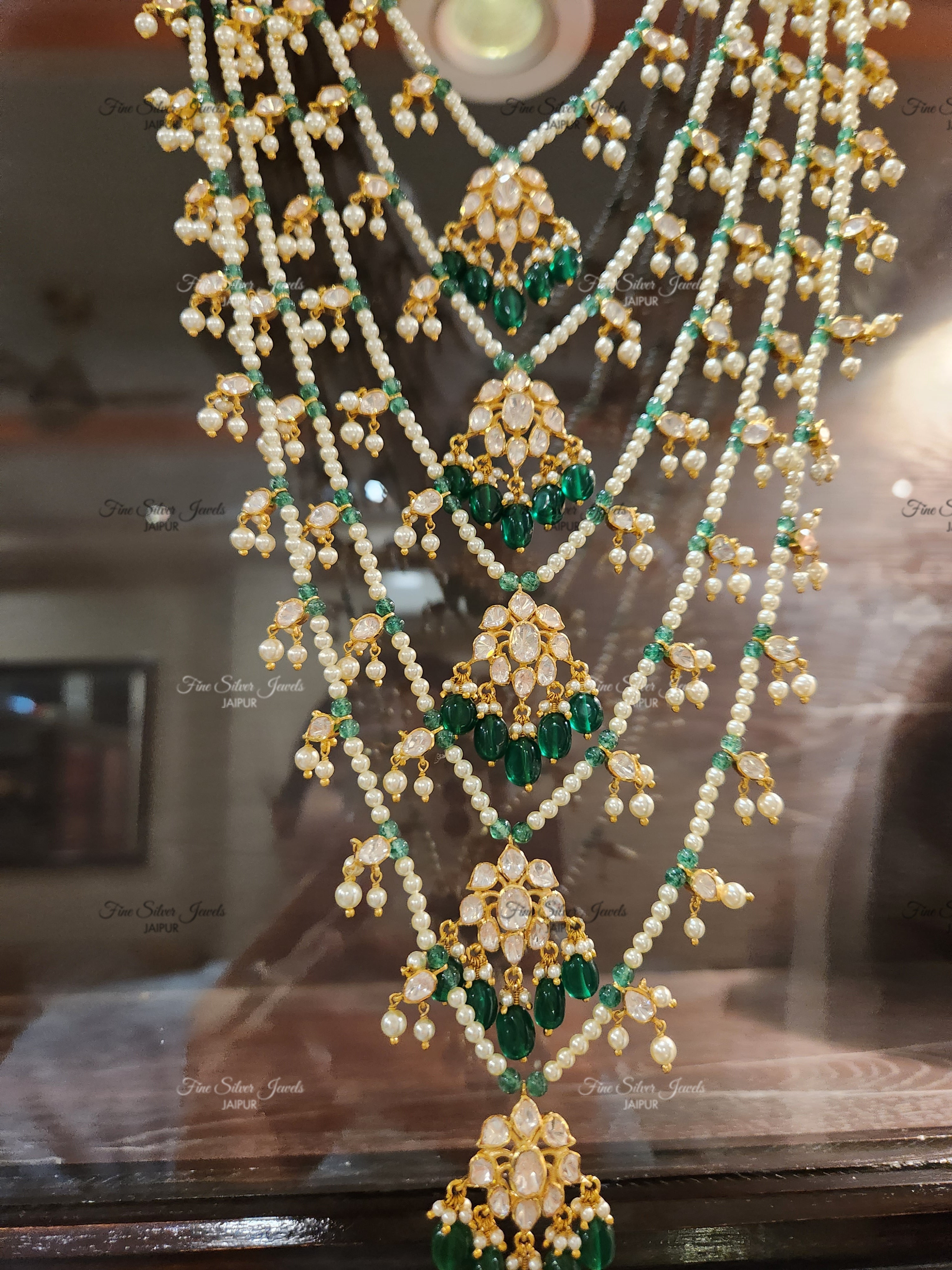 925 Silver Jodha Layer Necklace Set