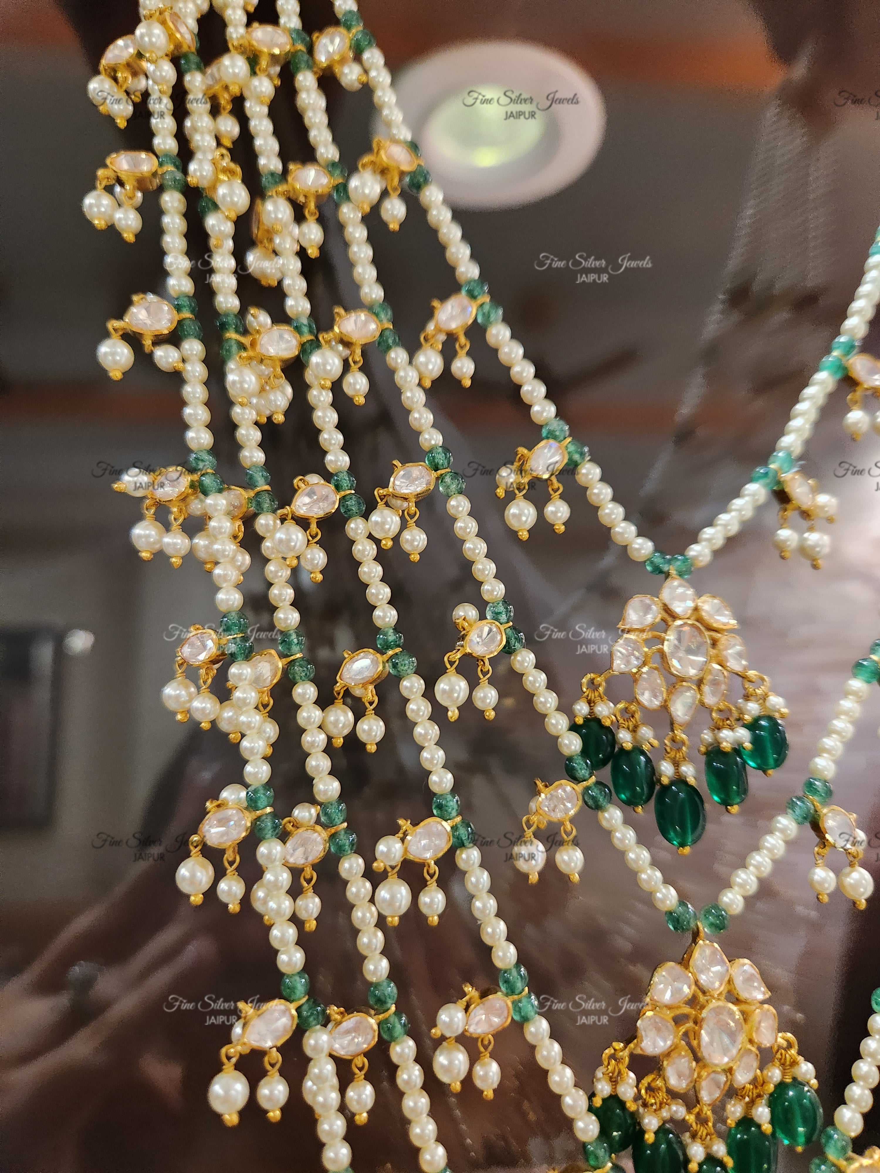 925 Silver Jodha Layer Necklace Set