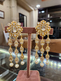 925 Silver Shaina Polki Earrings