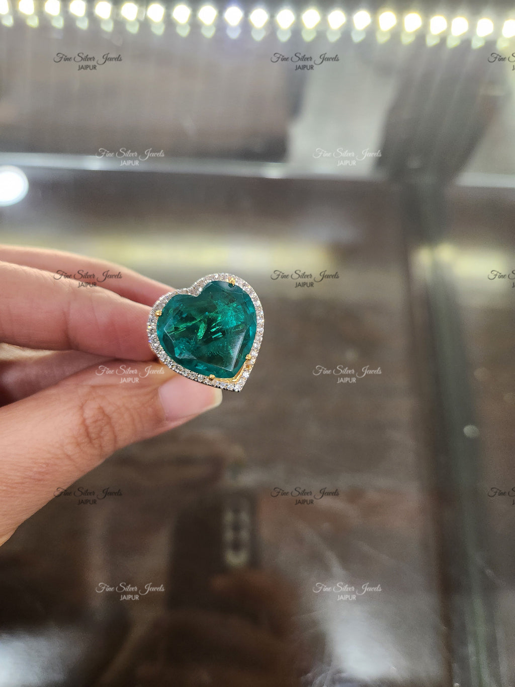 925 Silver Doublet Heart Ring